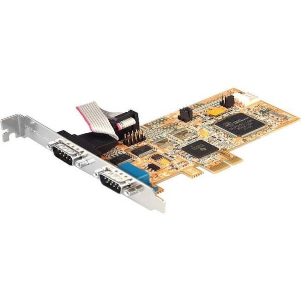 2-Port RS-232 PCI Express Card, Support Power Over Pin-9